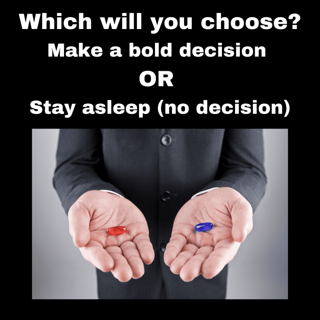 which will you choose? red pill or blue pill